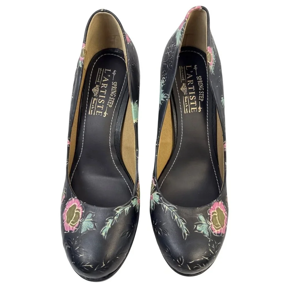 L'Artiste Spring Step Julianna Pump‎ Platform Floral High Heel 10.5-11 EU 42